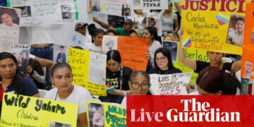 At least 50 Venezuelans sent to El Salvador prison entered US legally, report finds – US politics live | Trump administration