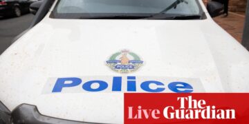 Australia news live: Aboriginal man, 24, dies after being restrained by police at Alice Springs supermarket | Australia news