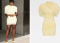 Shamea Morton Wore A $1,690 Pale Yellow Jacquemus Dress While Doing Press