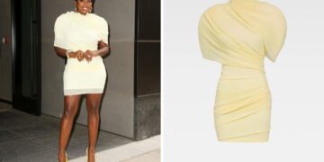 Shamea Morton Wore A $1,690 Pale Yellow Jacquemus Dress While Doing Press