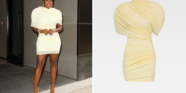 Shamea Morton Wore A $1,690 Pale Yellow Jacquemus Dress While Doing Press