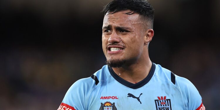 Spencer Leniu, Latrell Mitchell on self-imposed media bans in NSW Blues camp