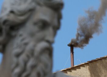 Black smoke rises again from Sistine Chapel as cardinals fail to elect new pope | World News