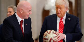 FIFA president Gianni Infantino criticised by European football chiefs over decision to join Donald Trump tour | World News