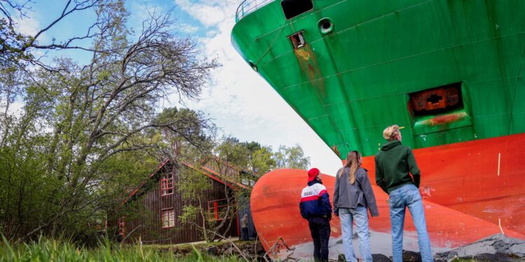 Seriously deep sleeper not woken up by ship crashing in his garden | World News