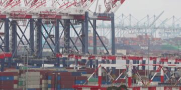 Trump’s tariffs hit the West’s busiest port – with traffic down by nearly a third | US News