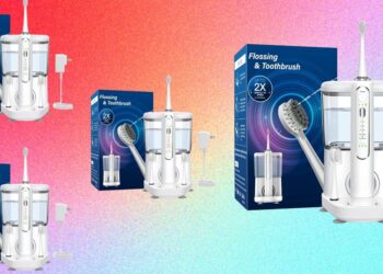 This Toothbrush Doubles As A Water Flosser For ‘Dentist-Clean Teeth’ — And It’s Less Than $100