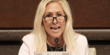 Marjorie Taylor Greene Grilled Point-Blank Over Her ‘Very Racist’ Statue Of Liberty Post