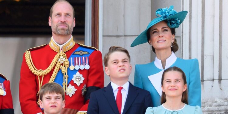 Prince William Family Photo After Trooping the Colour 2025
