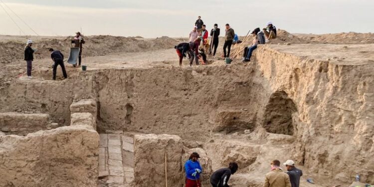 12-Ton Monument of Assyrian Deities Found Beneath Ancient Palace in Iraq