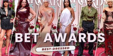 On the Scene at the 2025 BET Awards: Ciara in a Black Cong Tri Look, Tisha Campbell in a Red Anthony Lattimore Leather Dress, Claire Sulmers in a Nude Emagine Gown & More!