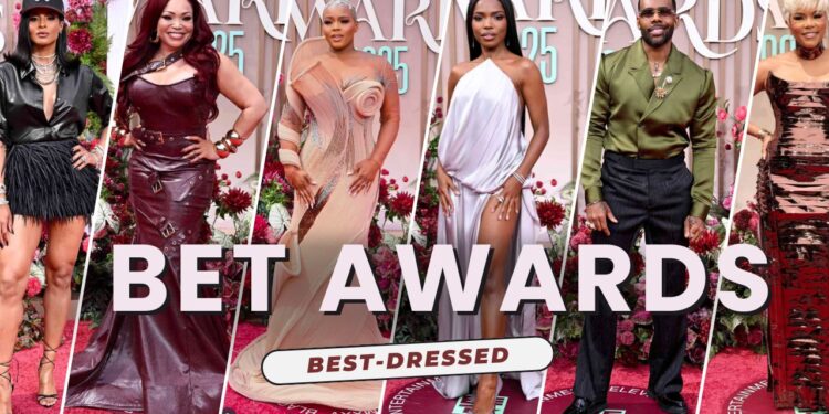 On the Scene at the 2025 BET Awards: Ciara in a Black Cong Tri Look, Tisha Campbell in a Red Anthony Lattimore Leather Dress, Claire Sulmers in a Nude Emagine Gown & More!