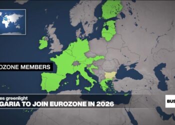 Bulgaria to join the euro-currency area in January 2026