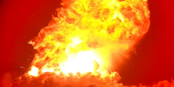 SpaceX rocket being tested explodes into giant fireball before launch in Texas | Science, Climate & Tech News