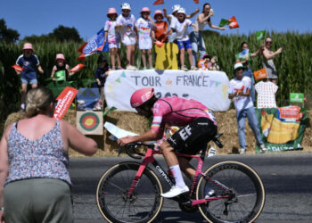 Ireland's Healy wins Tour de France stage six, van der Poel reclaims yellow jersey by one second