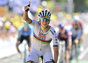 Pogacar back in yellow after winning Tour de France stage seven