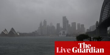 Australia news live: wild NSW weather leaves at least 29,000 without power; Wong says Quad discussions with Rubio ‘positive’ | Australia news
