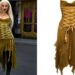 Christina Aguilera Promoted the New Burlesque Musical on Broadway in a Green Vintage Versace Dress