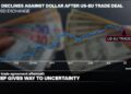 Euro currency sees strongest decline in 2 months after US-EU trade deal