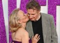 Pamela Anderson Kissed Liam Neeson at Naked Gun UK Premiere