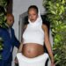 Rihanna Shows Off Baby Bump at Giorgio Baldi in Sculptural White Maison Alaïa Skirt Set