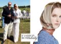 You Ask, we answer! Eve Posed with her husband in a White Chloe Linen Suit with a $540 Equestrian-print Gucci Scarf