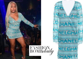 Yung Miami Slays in a Blue Chanel SS05 Cover-up at a Club Event in Atlanta
