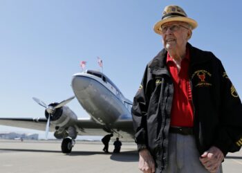 D-Day veteran “Papa Jake” Larson who became TikTok star dies aged 102 | US News