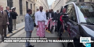 France hands back human remains to Madagascar 127 years after colonial massacre