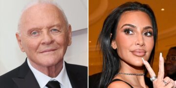 Anthony Hopkins Revisits Hannibal With Skims Face Wrap, Kim Reacts