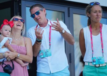 Brittany Mahomes Matches Gingham Dress to Baby Golden’s Bow at KC Game