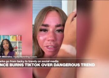 TikTok Tan line trend sparks health concerns