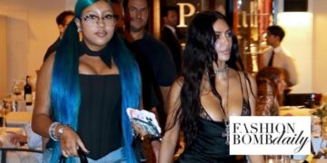 Fashion Bomb Kids: North West Spotted in Rome with Kim Kardashian in a Black Vivenne Westwood Heart Bag with Black Vetements Platform Boots