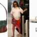 Rihanna Stepped out in Beverly Hills in a Multicolor Hermes Scarf Tied as a Skirt with FENTY x Puma Van Cleat Sandals and a $1,373 Rare Fendi Bag