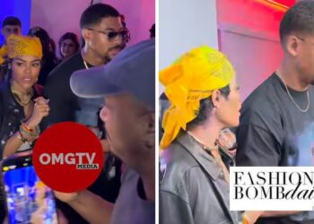 Fashion Bomb Couple: Teyana Taylor Steps out in All Black with Beau Aaron Pierre at her “Escape Room” Album Release Party