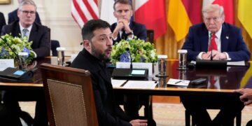 European nations ‘going to take a lot of burden’ on deterring aggression against Ukraine, Trump says | World News