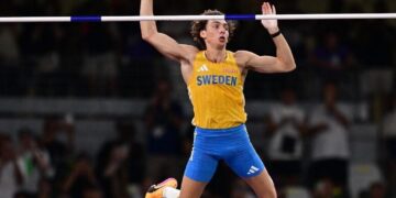 Pole vaulter Duplantis breaks world record for 14th time at Tokyo world championships