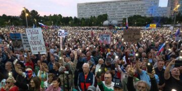 Thousands rally across Slovakia against economic and pro-Russian policies