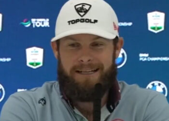 Golf news 2025, Tyrell Hatton press conference video about Ryder Cup Europe team celebrations with Jon Rahm