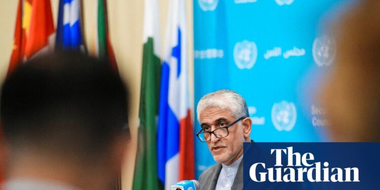UN security council fails to prevent ‘snapback’ nuclear sanctions on Iran | Iran