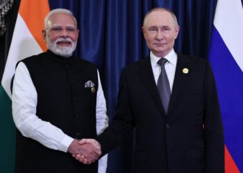 Indian Prime Minister Modi And Putin Meet On Sidelines Of Regional Summit In China
