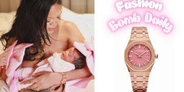 Rihanna Debuts her Daughter Rocki Irish Mayers Wearing a Rose Gold Audemars Piguet Royal Oak Watch