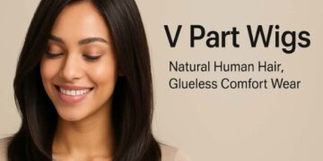 V Part Wigs: Natural Human Hair, Glueless Comfort Wear