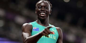 ‘Crazy’ reality dawns on Australian sprint sensation as US megastar hails ‘amazing kid’