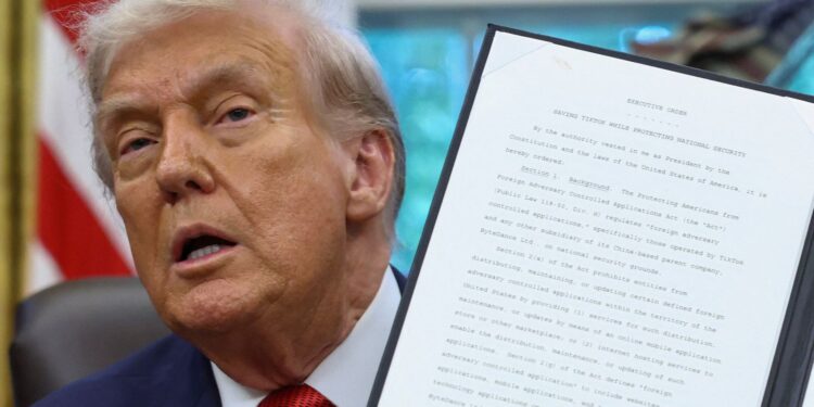 Donald Trump signs order on TikTok to pave way for US ownership | US News