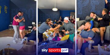 Hugs, high fives and hype! Inside buoyant Team Europe as captain Donald announces opening pairings