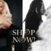 Fashion Bomb Daily Shop: Beyonce Stuns in a Black Christian Siriano Dress with a White FGM Bespoke Feather Jacket (Shop the Look Here!)