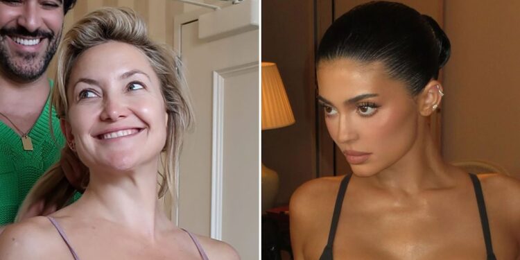 Kate Hudson Poses in a Bra and Compares Herself to Kylie Jenner