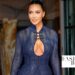 Kim Kardashian Stuns in a Midnight Blue Christian Dior SS99 by John Galliano Look in New York