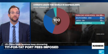 US-China trade tensions escalate as tit-for-tat port fees come into effect